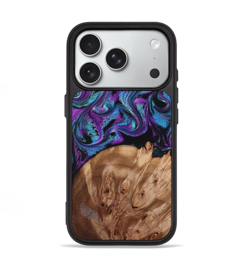 iPhone 18 Pro Wood Phone Case - Moses (Purple, 828707)