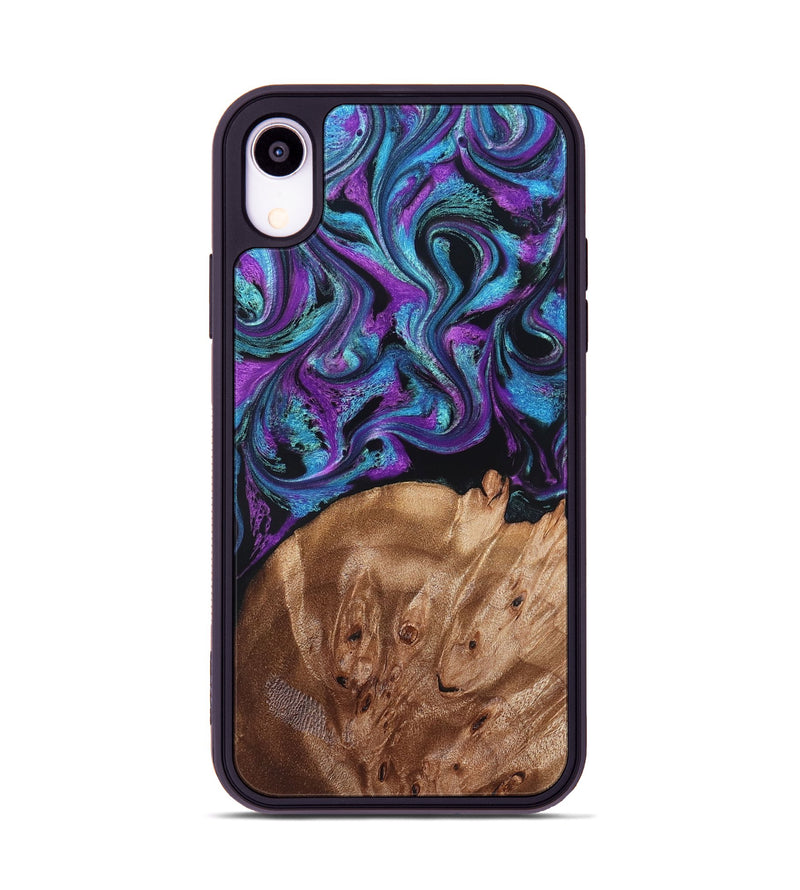 iPhone Xr Wood Phone Case - Moses (Purple, 828707)