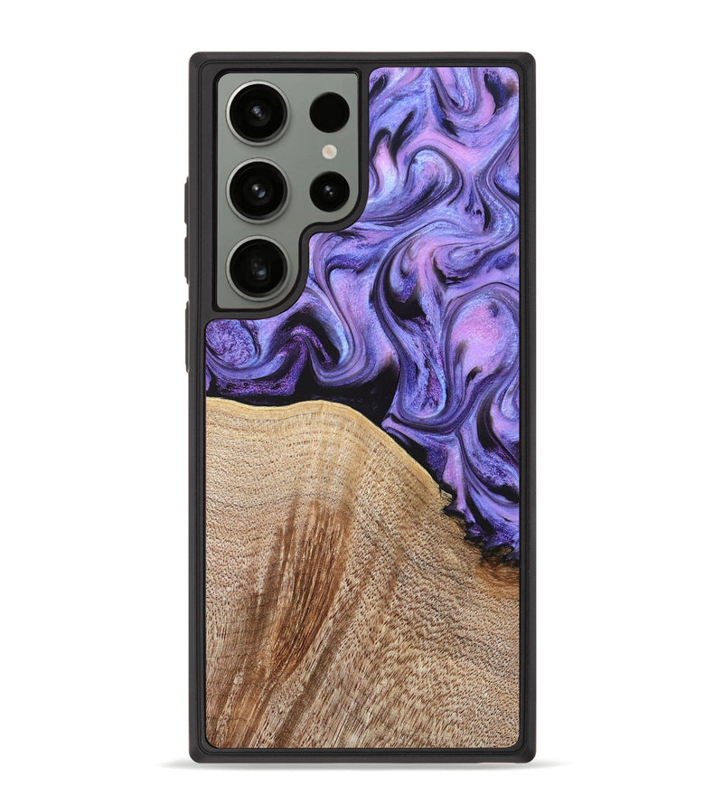 Galaxy S23 Ultra Wood Phone Case - Avani (Purple, 828708)