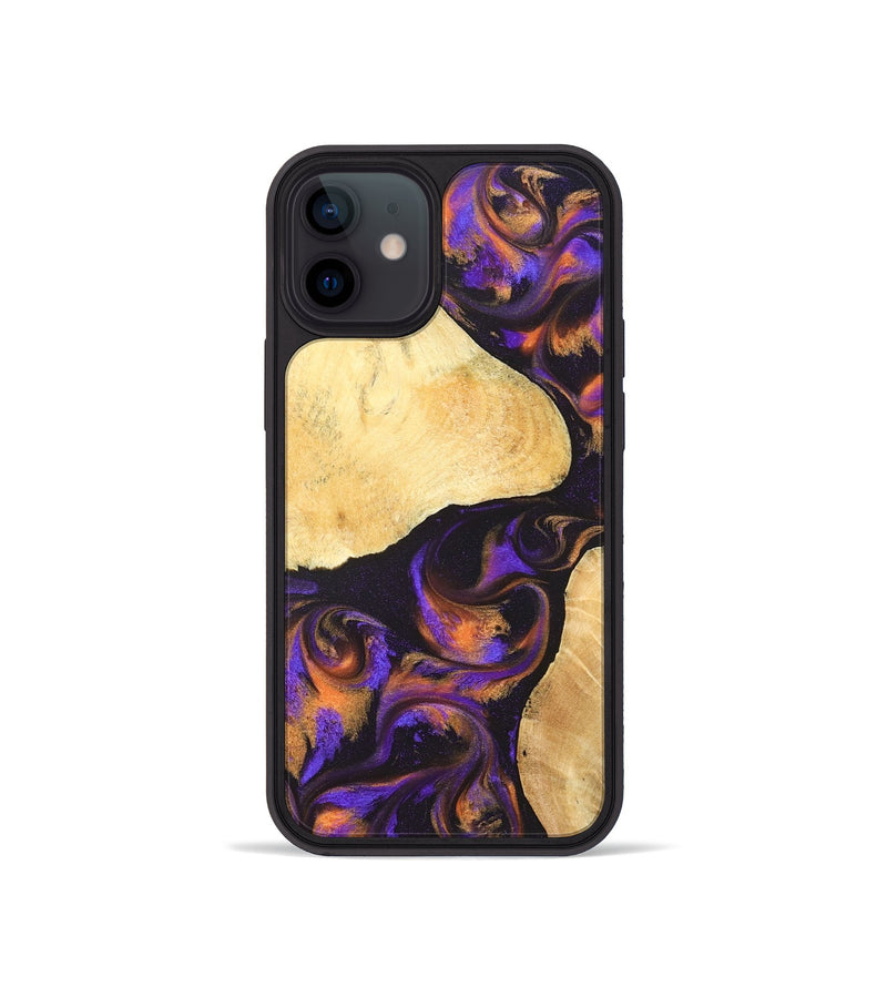 iPhone 12 mini Wood Phone Case - Esteban (Purple, 828709)