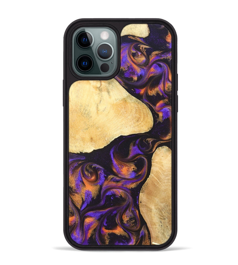 iPhone 12 Pro Max Wood Phone Case - Esteban (Purple, 828709)