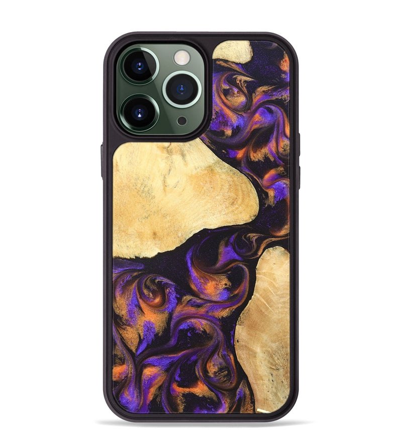 iPhone 13 Pro Max Wood Phone Case - Esteban (Purple, 828709)