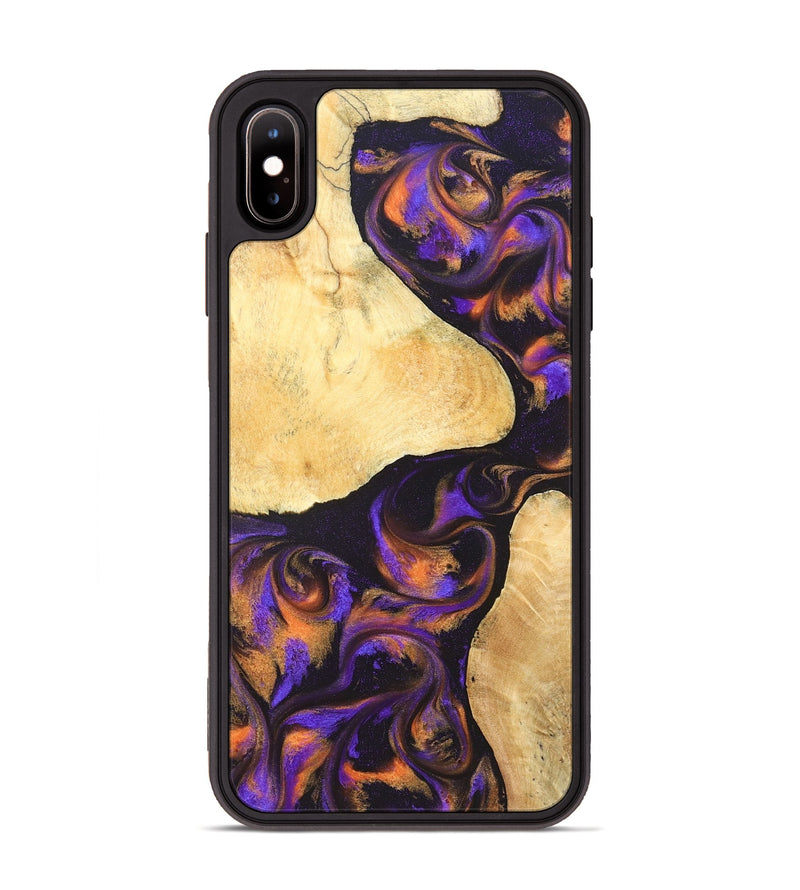 iPhone Xs Max Wood Phone Case - Esteban (Purple, 828709)