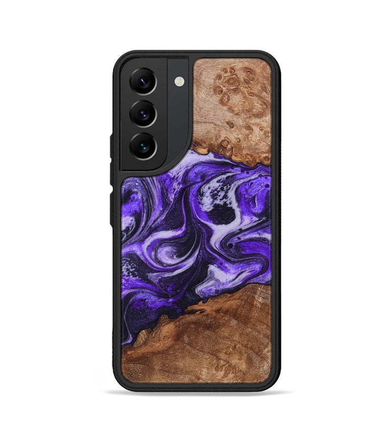 Galaxy S22 Wood Phone Case - Zaiden (Purple, 828711)