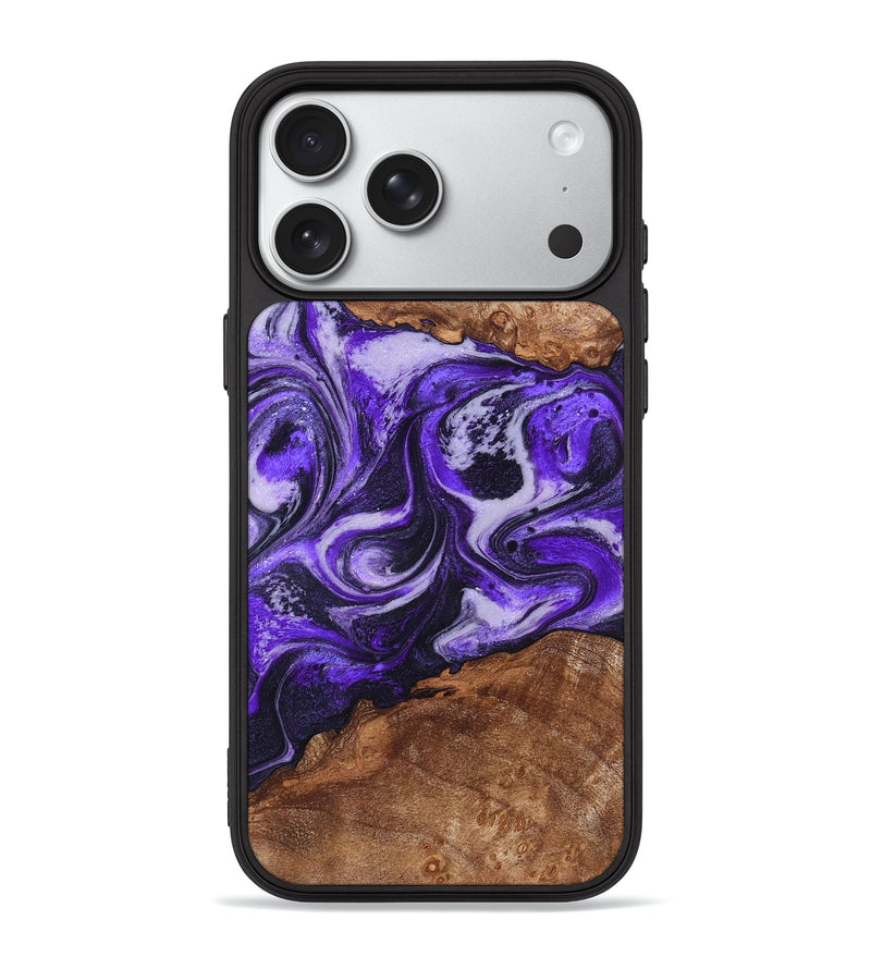 iPhone 18 Pro Max Wood Phone Case - Zaiden (Purple, 828711)