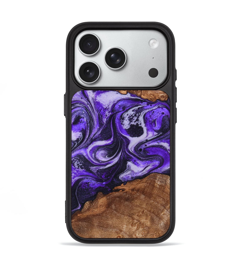 iPhone 18 Pro Wood Phone Case - Zaiden (Purple, 828711)