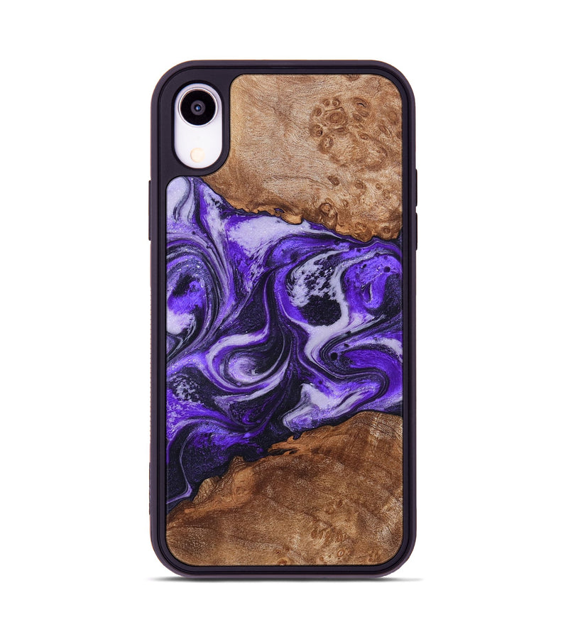 iPhone Xr Wood Phone Case - Zaiden (Purple, 828711)