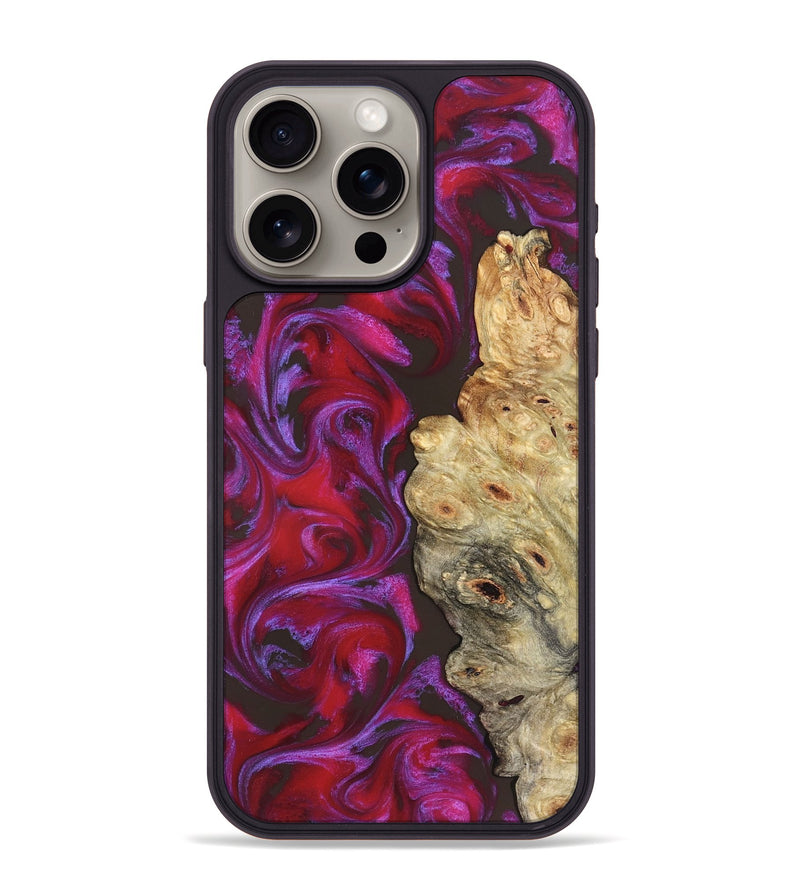 iPhone 15 Pro Max Wood Phone Case - Shyanne (Red, 828713)
