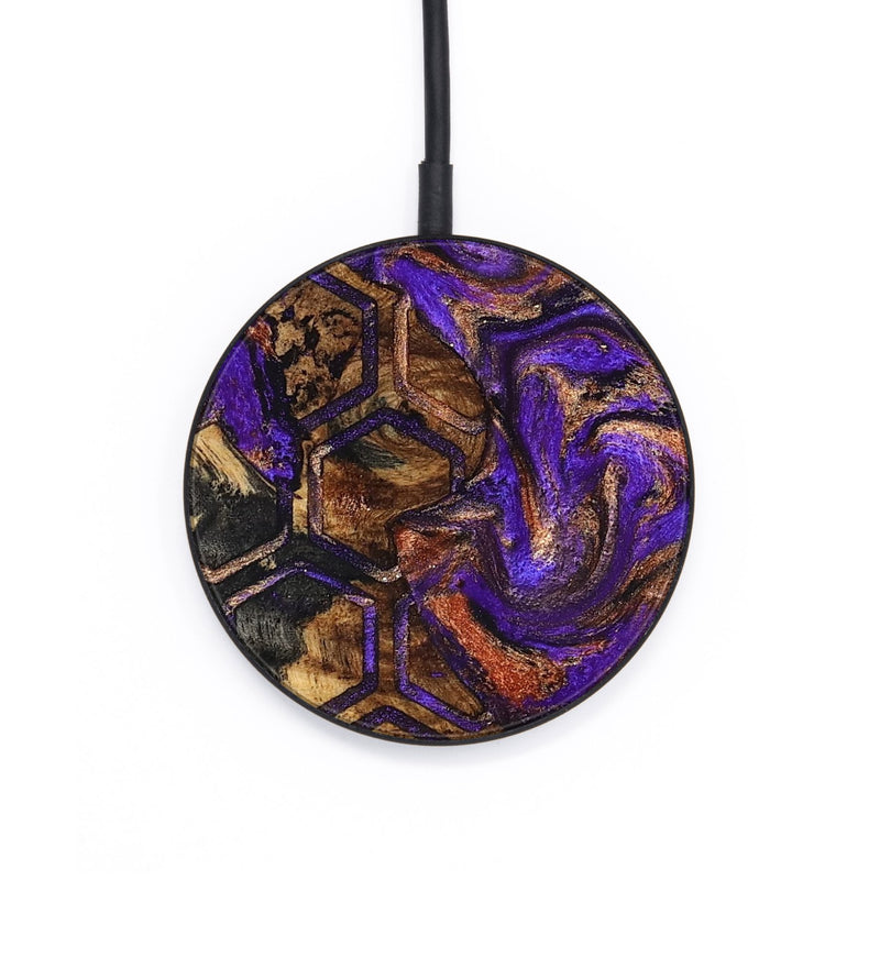 Circle Wood Wireless Charger - Bobby (Pattern, 828946)