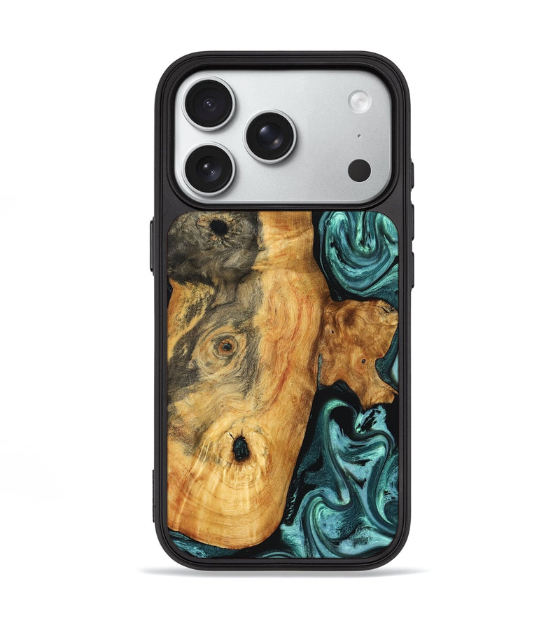 iPhone 18 Pro Wood Phone Case - Mary (Green, 828994)