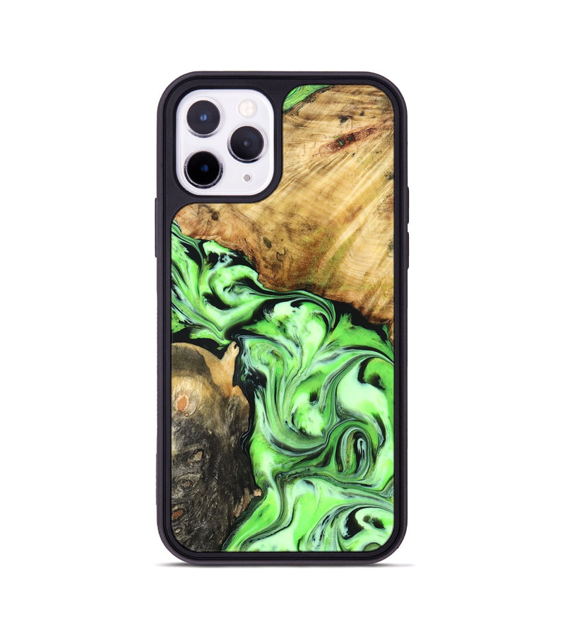 iPhone 11 Pro Wood Phone Case - Syreeta (Neon, 829002)