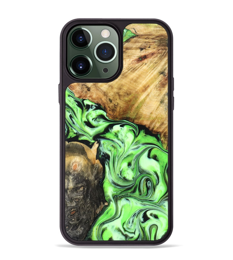 iPhone 13 Pro Max Wood Phone Case - Syreeta (Neon, 829002)