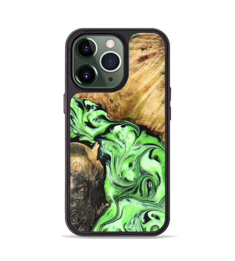 iPhone 13 Pro Wood Phone Case - Syreeta (Neon, 829002)
