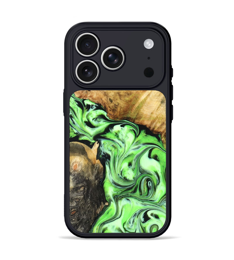 iPhone 17 Pro Wood Phone Case - Syreeta (Neon, 829002)