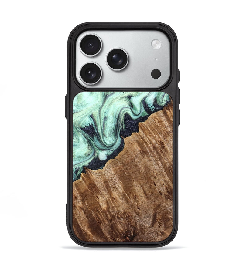 iPhone 18 Pro Wood Phone Case - Marin (Green, 829005)