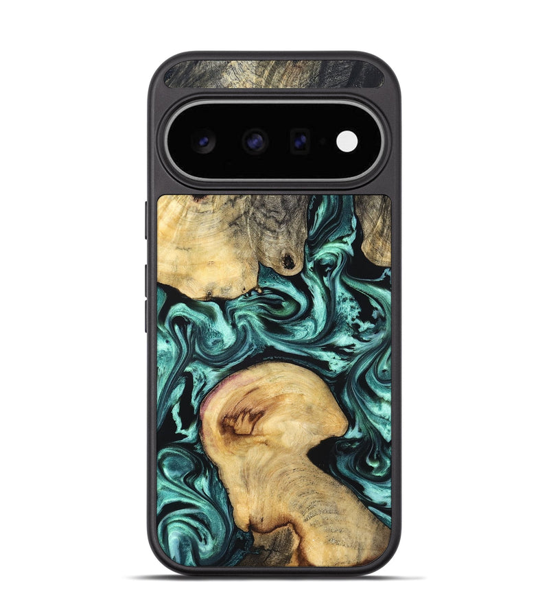 Pixel 11 Wood Phone Case - Benny (Green, 829006)