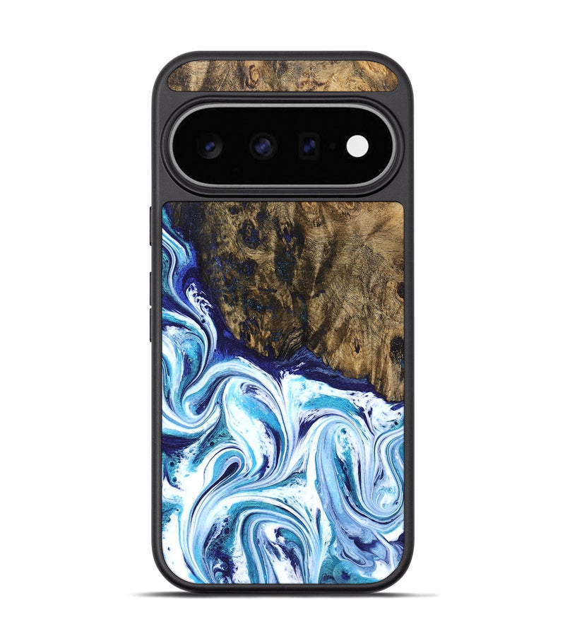 Pixel 11 Pro Wood Phone Case - Brayden (Blue, 829011)
