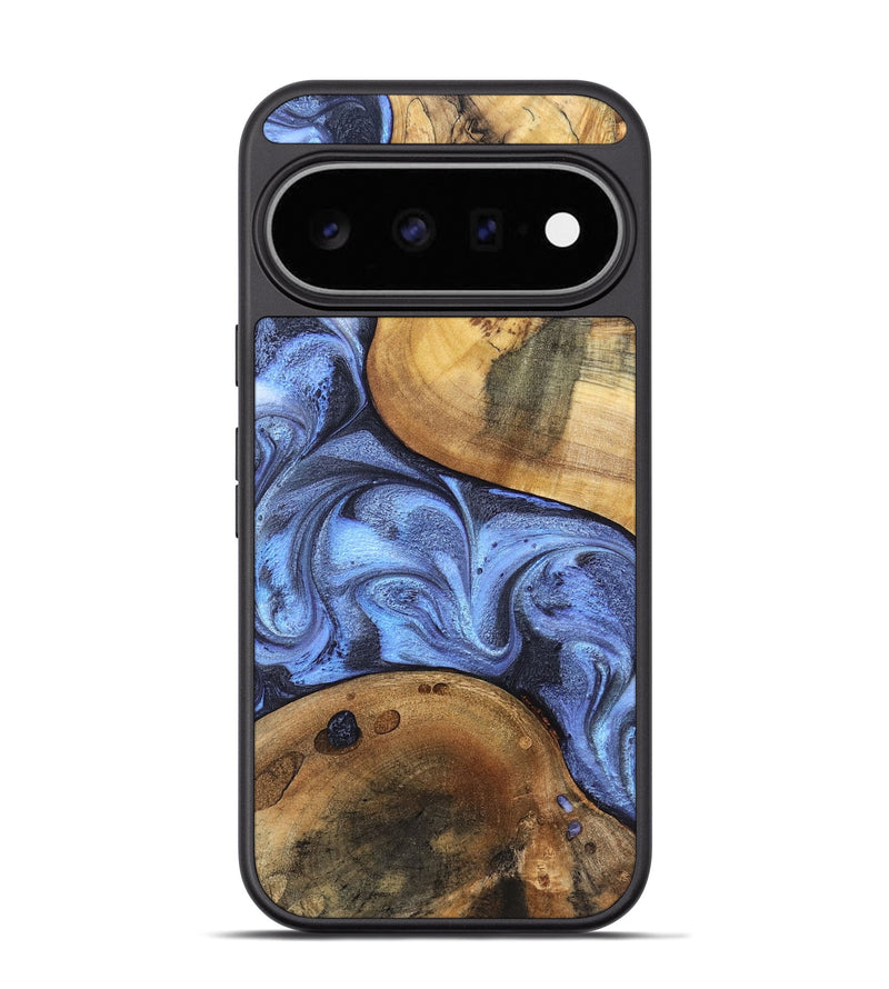 Pixel 11 Pro Wood Phone Case - Hayden (Blue, 829012)
