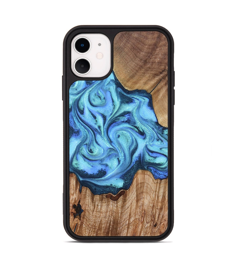 iPhone 11 Wood Phone Case - Madden (Blue, 829016)
