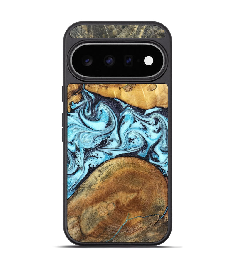 Pixel 11 Pro Wood Phone Case - Harmony (Blue, 829019)