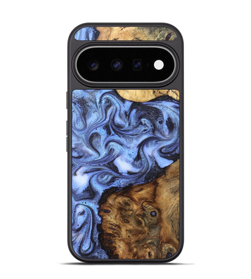 Pixel 11 Pro Wood Phone Case - Semaj (Blue, 829021)