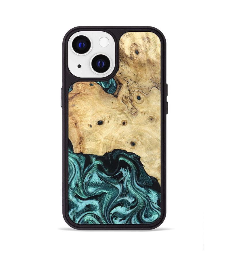 iPhone 13 Wood Phone Case - Susanna (Green, 829023)