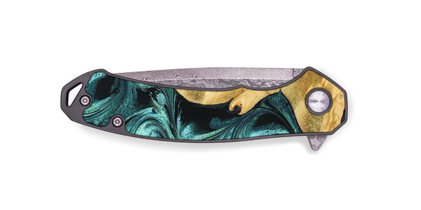 EDC Wood Pocket Knife - Carmelo (Green, 829024)
