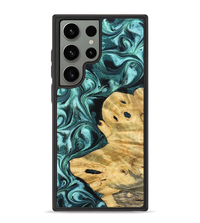 Galaxy S23 Ultra Wood Phone Case - Carmelo (Green, 829024)
