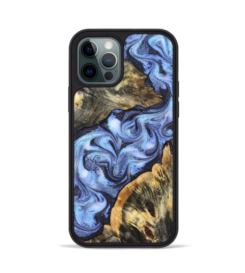 iPhone 12 Pro Wood Phone Case - Lem (Blue, 829034)
