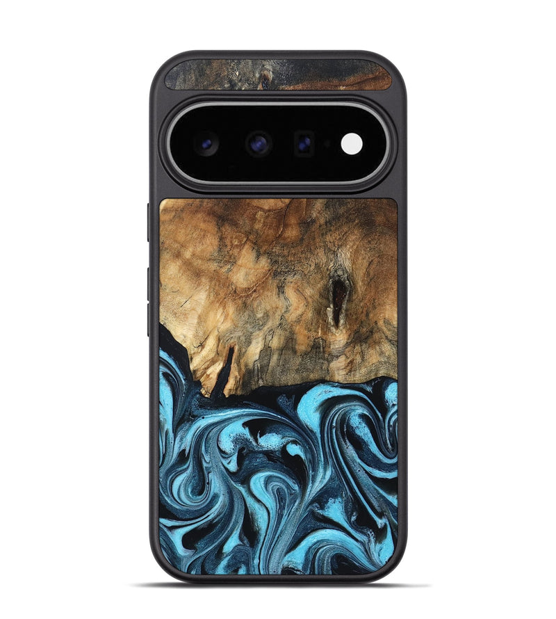 Pixel 11 Pro Wood Phone Case - Indy (Blue, 829037)