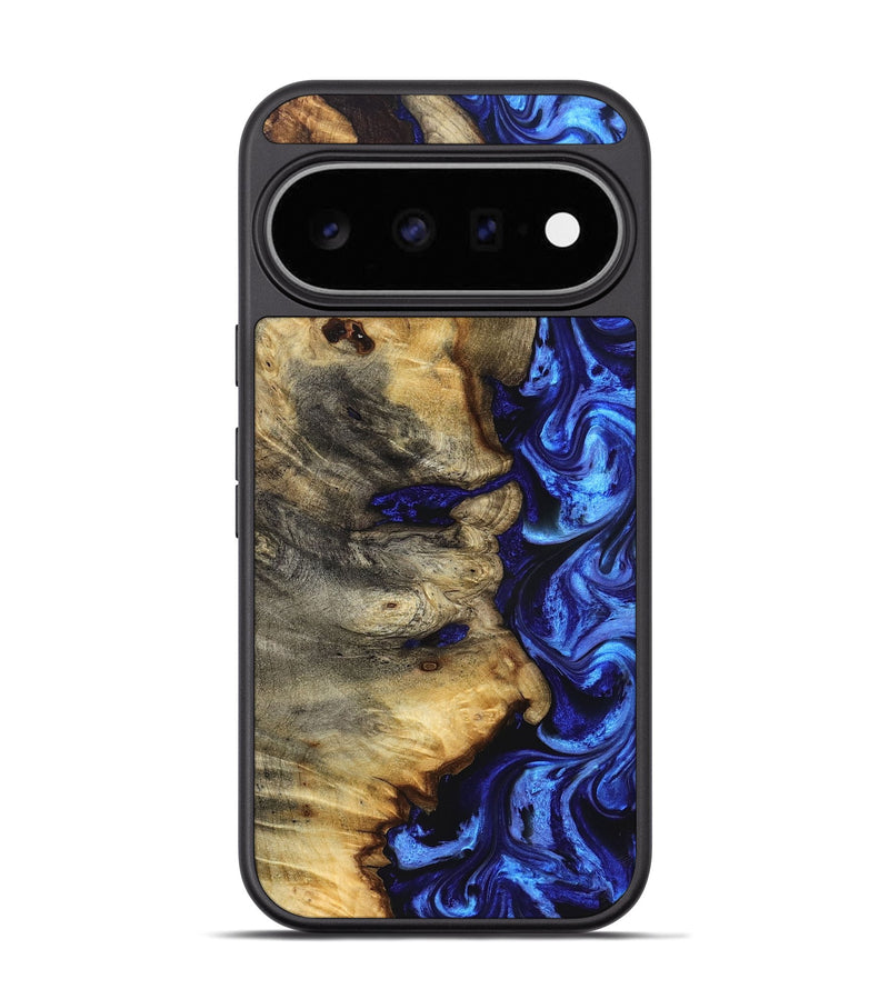 Pixel 11 Pro Wood Phone Case - Lucile (Blue, 829042)