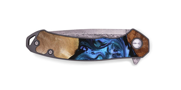 EDC Wood Pocket Knife - Dortha (Blue, 829043)
