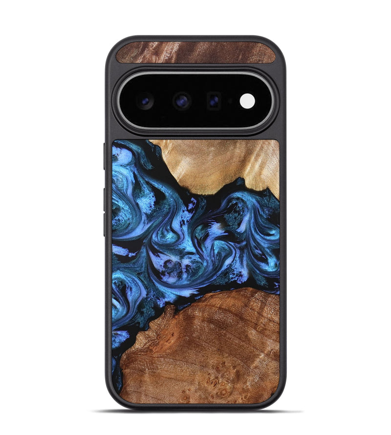 Pixel 11 Pro Wood Phone Case - Dortha (Blue, 829043)