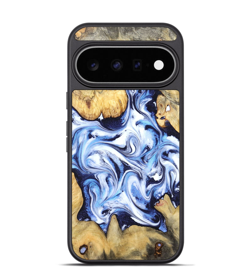 Pixel 11 Pro Wood Phone Case - Teo (Blue, 829050)