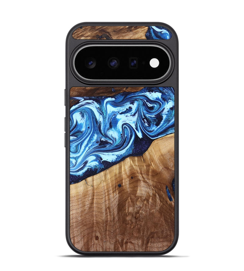 Pixel 11 Pro Wood Phone Case - Elzie (Blue, 829052)