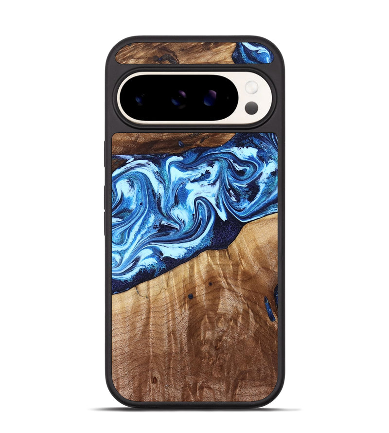 Pixel 9 Wood Phone Case - Elzie (Blue, 829052)