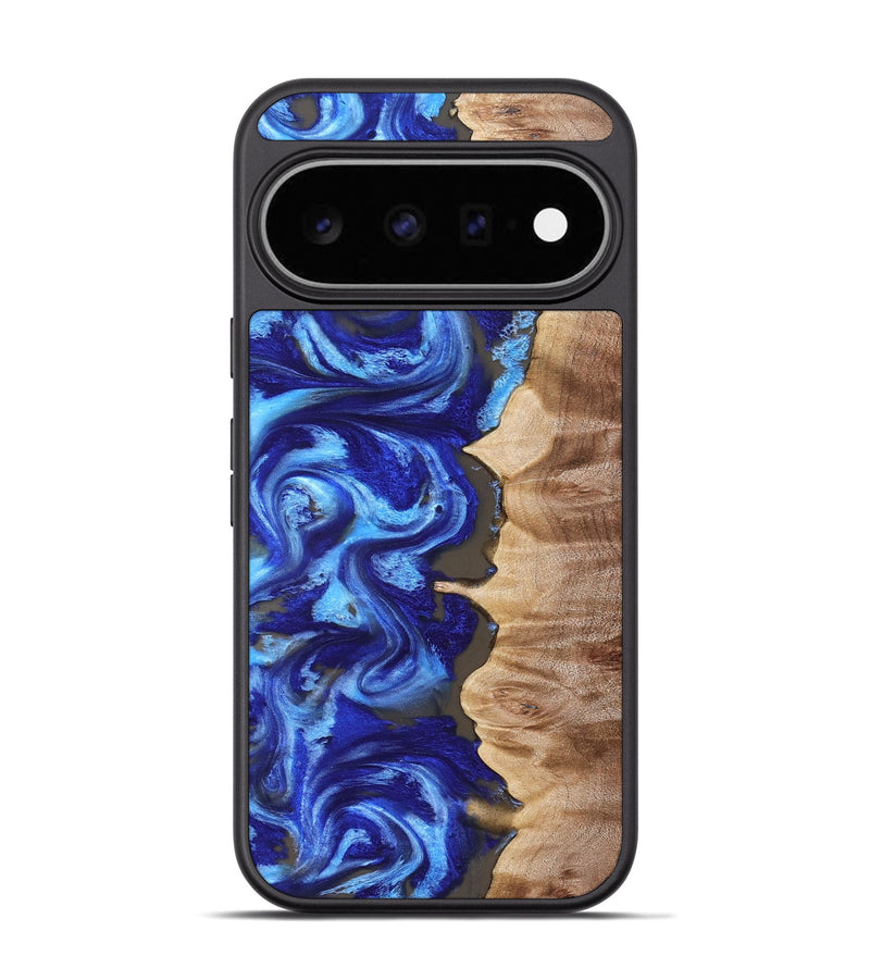 Pixel 11 Pro Wood Phone Case - Gian (Blue, 829055)
