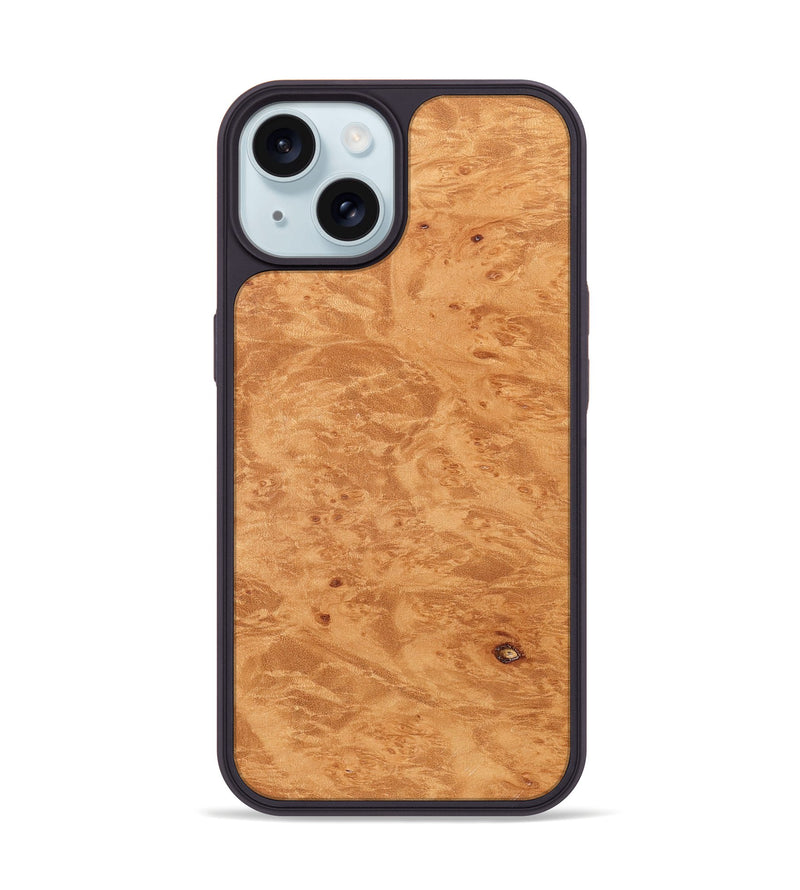 iPhone 15 Wood Phone Case - Claudia (Wood Burl, 829092)