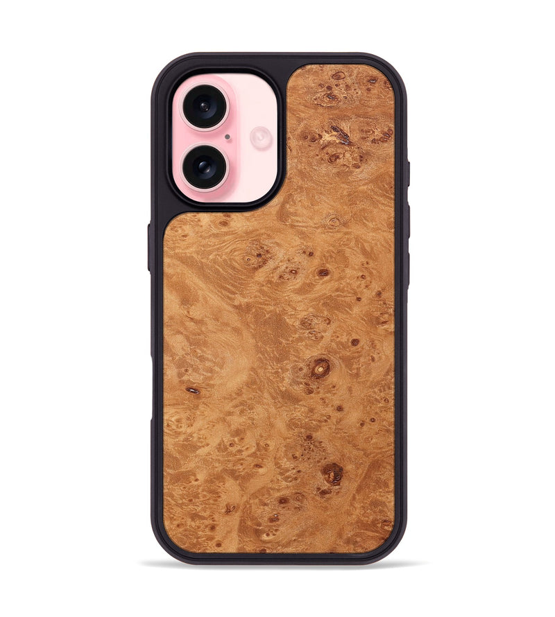 iPhone 16 Wood Phone Case - Leif (Wood Burl, 829095)