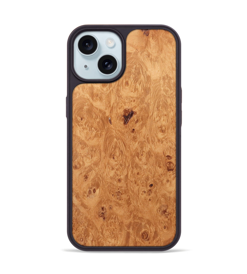 iPhone 15 Wood Phone Case - Dario (Wood Burl, 829110)