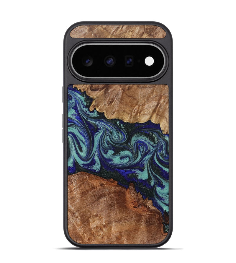 Pixel 11 Pro Wood Phone Case - Sasha (Green, 829146)
