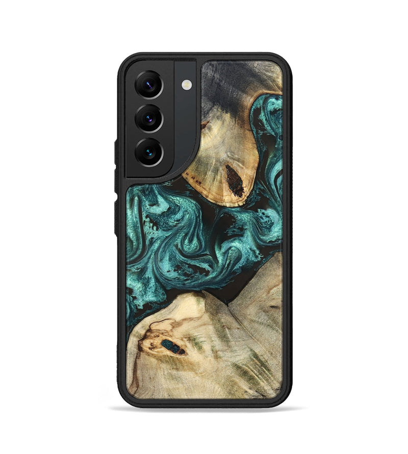 Galaxy S22 Wood Phone Case - Frida (Green, 829160)