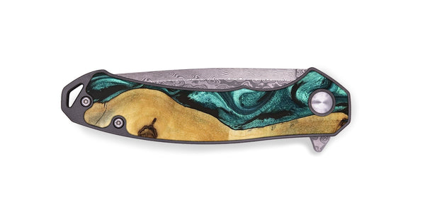 EDC Wood Pocket Knife - Marcy (Green, 829164)