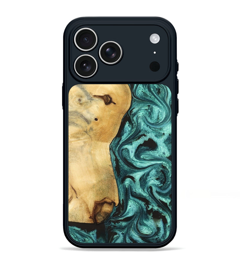 iPhone 17 Pro Max Wood Phone Case - Marcy (Green, 829164)