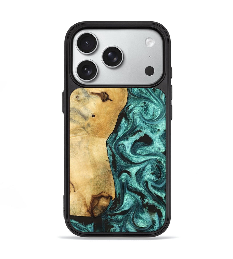 iPhone 18 Pro Wood Phone Case - Marcy (Green, 829164)