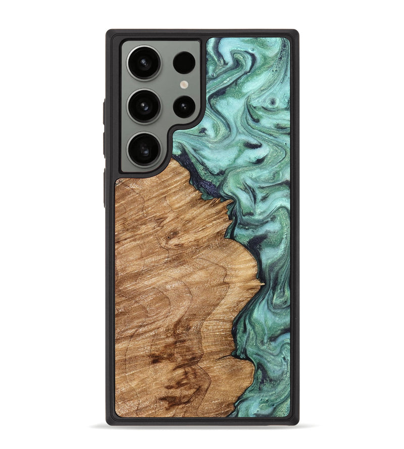 Galaxy S23 Ultra Wood Phone Case - Della (Green, 829166)