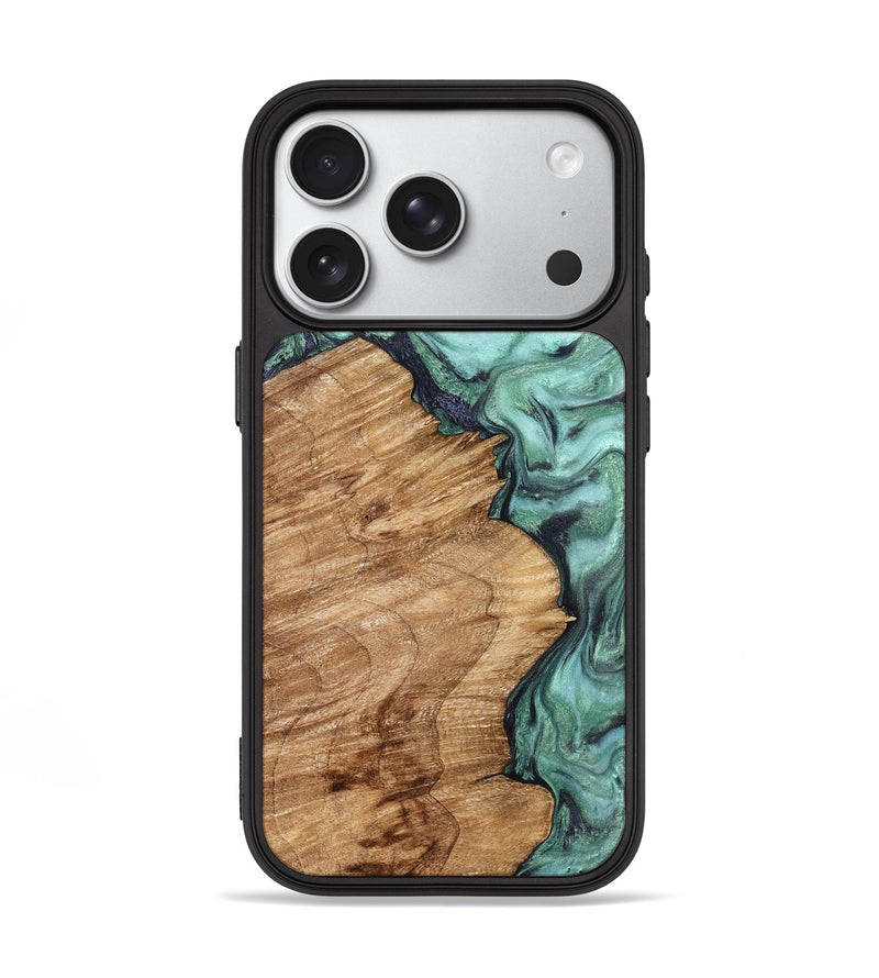 iPhone 18 Pro Wood Phone Case - Della (Green, 829166)