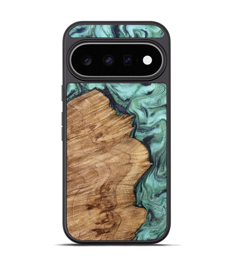 Pixel 11 Pro Wood Phone Case - Della (Green, 829166)