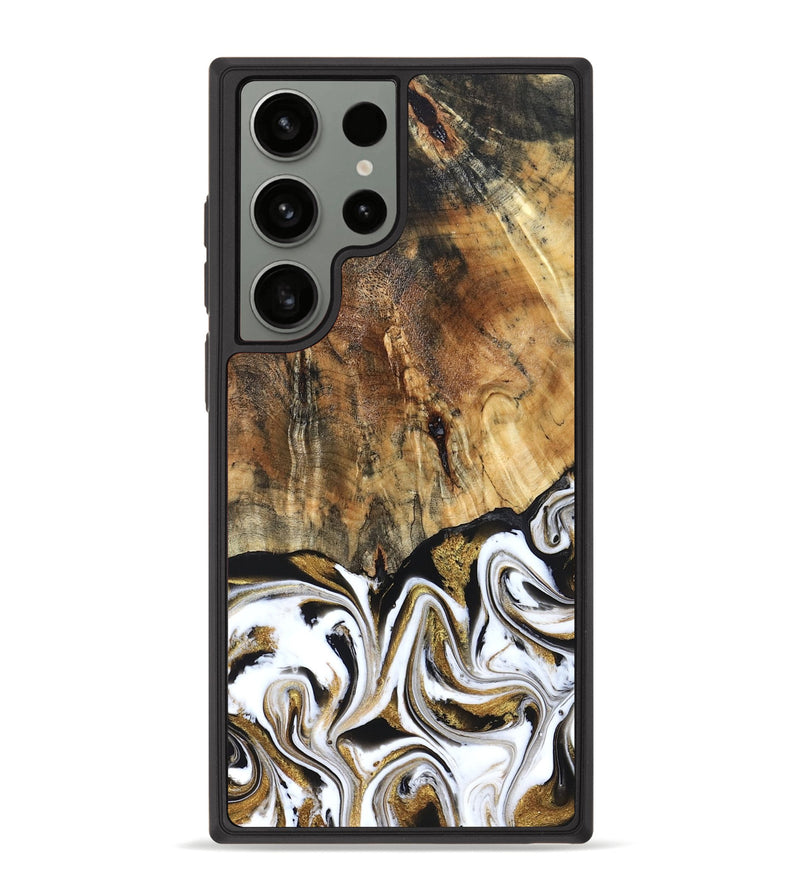 Galaxy S23 Ultra Wood Phone Case - Wayne (Black & White, 829183)