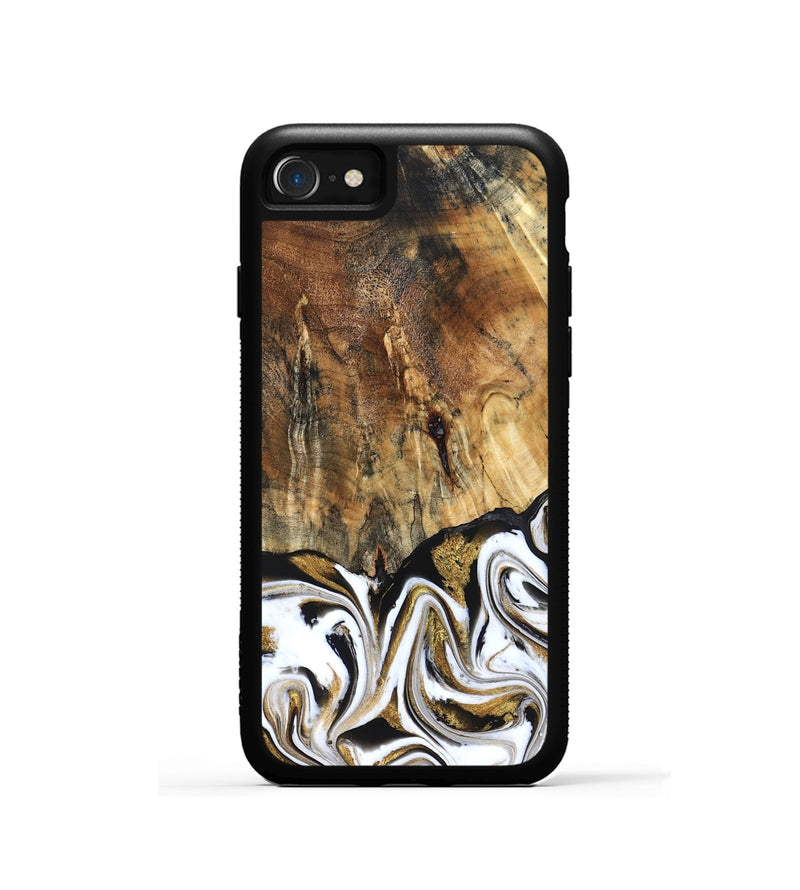 iPhone SE Wood Phone Case - Wayne (Black & White, 829183)